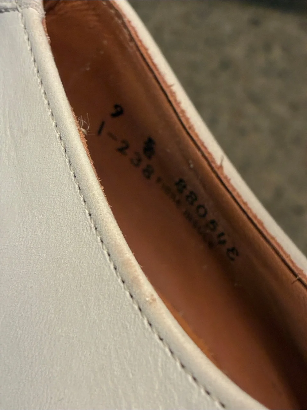 Vintage Brooks Brothers Men 9 E/C White Nubuck Suede Derby Oxford Dress Shoes